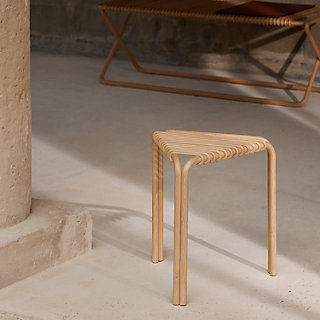 （ひめプリン） Stainless Triangle Stool Stainless Steel Adjustable Stool with 15